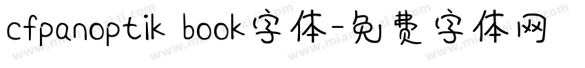 cfpanoptik book字体字体转换
